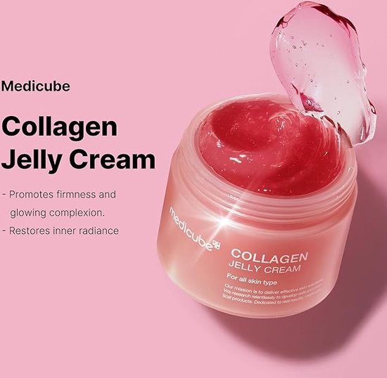 Medicube - Collagen Jelly Cream - 110 ml - Alle Hauttypen - Feuchtigkeitsspendend - Pflegend - Gesichtspflege - Koreanische Hautpflege