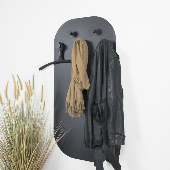 Spinder Design Garderobe „Espen“ – Schwarz – 5 Haken – Stahl