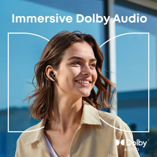 soundcore Liberty 5 von Anker – Kabellose Ohrhörer mit Geräuschunterdrückung – 2-mal stärkere Sprachunterdrückung – Adaptive Geräuschunterdrückung in Echtzeit – Schnellladefunktion – Dolby Audio – Klare Gespräche dank 6 Mikrofonen und KI – Lange Akkulaufz