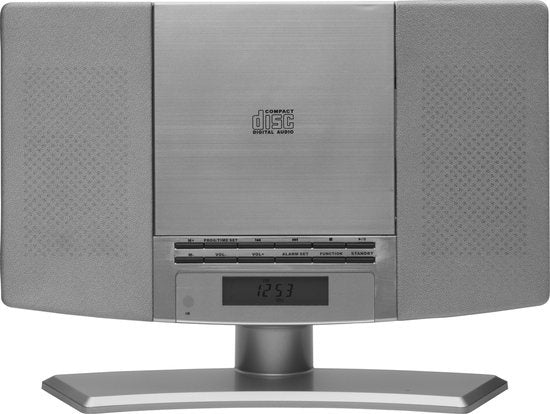 Denver Radio CD-Player - Wandmontage - FM-Radio - Radiowecker - 20 voreingestellte Sender - AUX - MC5220S