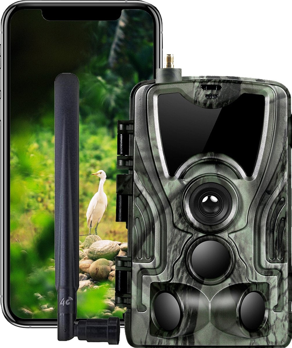 Denver Wildkamera mit Nachtsicht - Live-Bilder über 4G (APP) - CMOS Sensor - 30MP - Wasserdicht - WCL8040