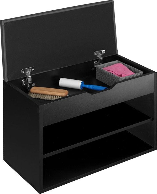 tectake - Schuhbank Jasmina schwarz SKU: 403615