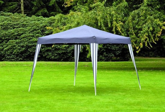 Partyzelt Easy Up - grau/anthrazit - 3 x 3 m