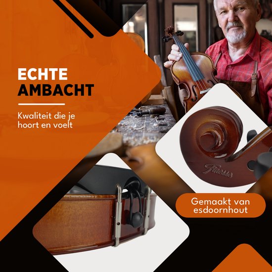 Finesse-Geigen-Starter-Set – mit Koffer und Zubehör – 4/4 – Geige – Musikinstrument – Paris