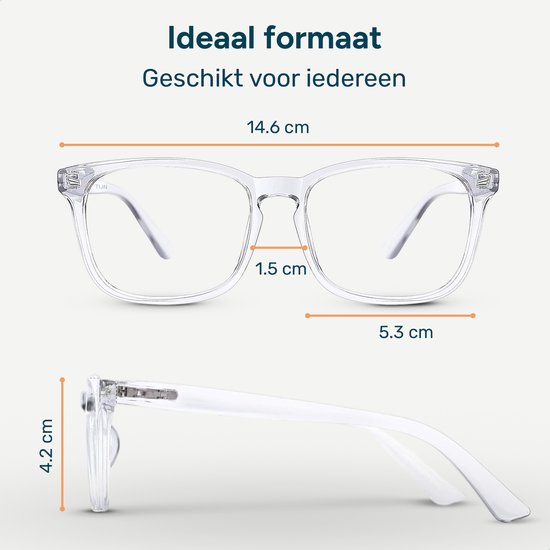 Alyze Blue Light Glasses - Computermonitor - Rezeptfrei mit Filter - Blaulichtbrille