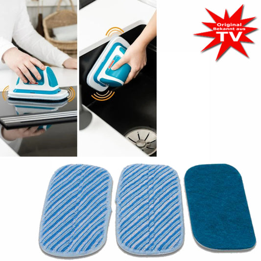 Livington MultiScrubber-Pads – 3-teilig – Mikrofaser/Nylon