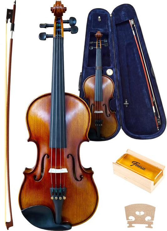 Finesse-Geigen-Starter-Set – mit Koffer und Zubehör – 4/4 – Geige – Musikinstrument – Paris