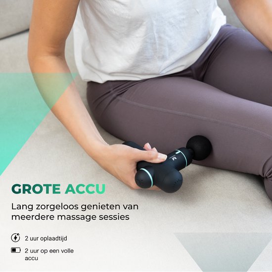 Massagerr® Mini Massage Gun PRO - Entspannungsmassagegerät - Massage Gun Black - Massagegeräte - Entspannung - Professionelles Massagegerät - Massage Gun