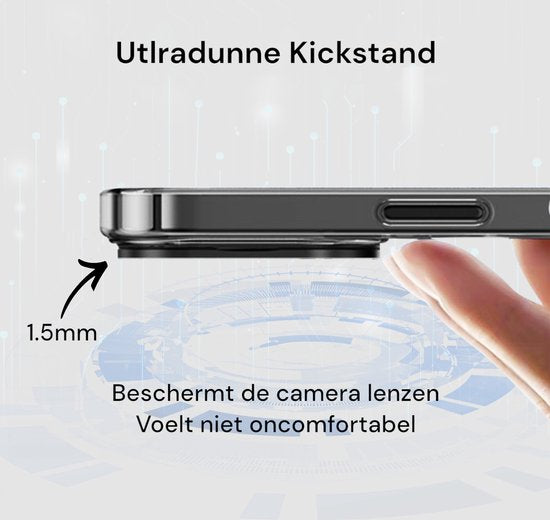 Tasche passend für iPhone 15 Plus Case - Mit 2 Displayschutzfolien - MagSafe Case - Mit Ständer