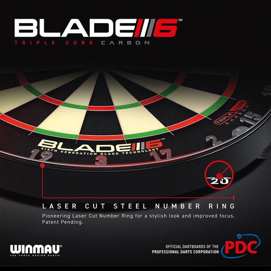 WINMAU – Blade 6 Triple Core Dartscheibe