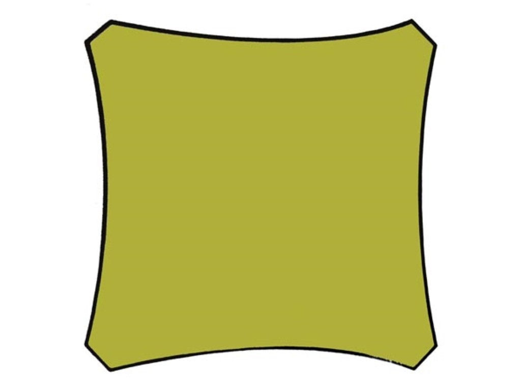 Sonnensegel - Quadratisch - 5 X 5 M - Farbe: Hellgrün