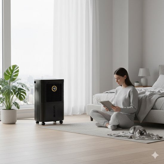 Komodo Luftentfeuchter – 16 l pro Tag – Schlafzimmer, Badezimmer, Haus & Keller – Luftentfeuchter – Wasch- und Trocknungsfunktion – Verhindert Schimmelbildung – Komodo