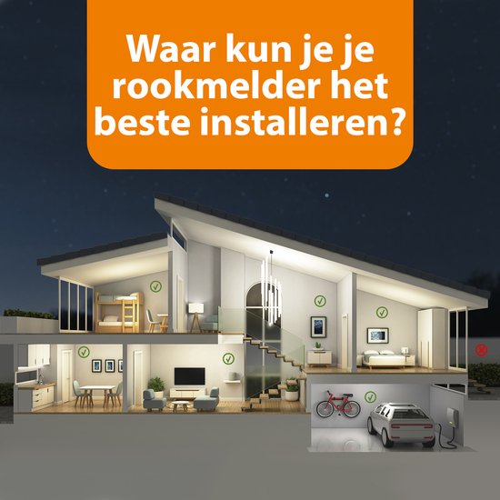 Smartwares FSM-11514 – Rauchmelder, 4 Stück, 85 dB – 5 Jahre Batterielebensdauer, 10 Jahre Sensorlebensdauer – TÜV-zertifiziert – Brandmelder