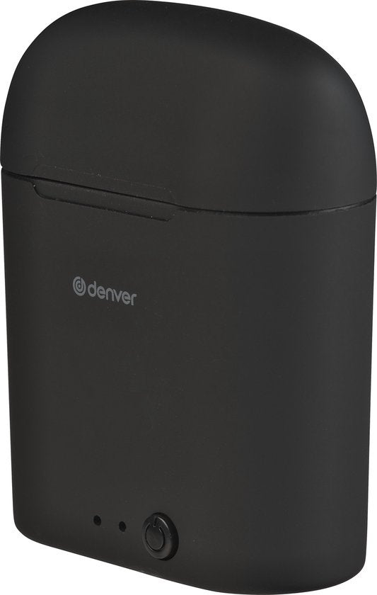 Denver TWE-46 - Ohrhörer - Drahtlos - Drahtlose Ohrhörer - Bluetooth - mit Ladeetui - Freisprecheinrichtung - Sport - Headset - In-Ear - Bluetooth 5.0 - Schwarz