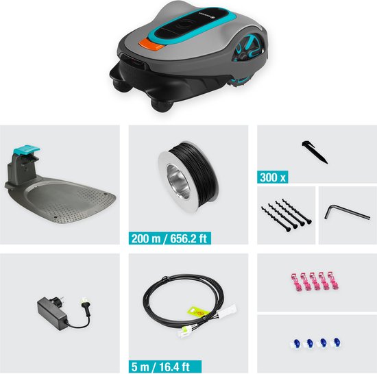 GARDENA smart SILENO life 1250 Mähroboter - für Rasenflächen bis ca. 1250 m²