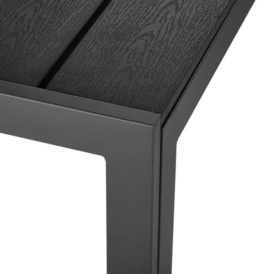tectake - Gartentisch Maren - Quadratisch - schwarz - 402954