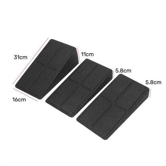 Slant Board - 3 Stück - Squat Block - Anti-Rutsch - Stretch Board - Neigungsbrett - Balance Board - Squat Wedge