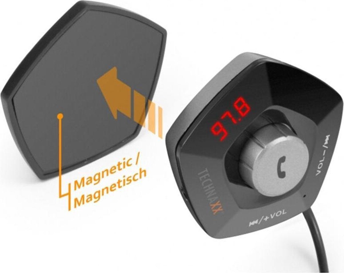 Technaxx Transmitter FMT1100BT mit Freisprecheinrichtung und Ladefunktion