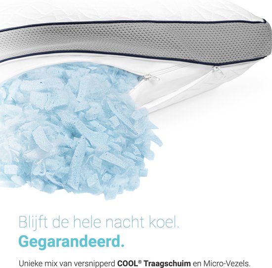 CozySense® Kinderkopfkissen - Kinderkopfkissen - Kleinkind-Kopfkissen - zerkleinerter Memory-Schaum + Mikrofasern - kühlende Technologie - füllbar - inkl. Extra 100g Schaumstoff - 40x55 cm - Kinder 2-12 Jahre alt