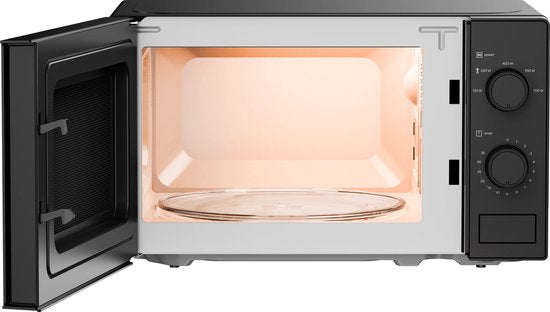 Tomado TMS2003B - Solo-Mikrowelle - 20 Liter - 5 Leistungsstufen - 700 Watt - Innenbeleuchtung - Schwarz