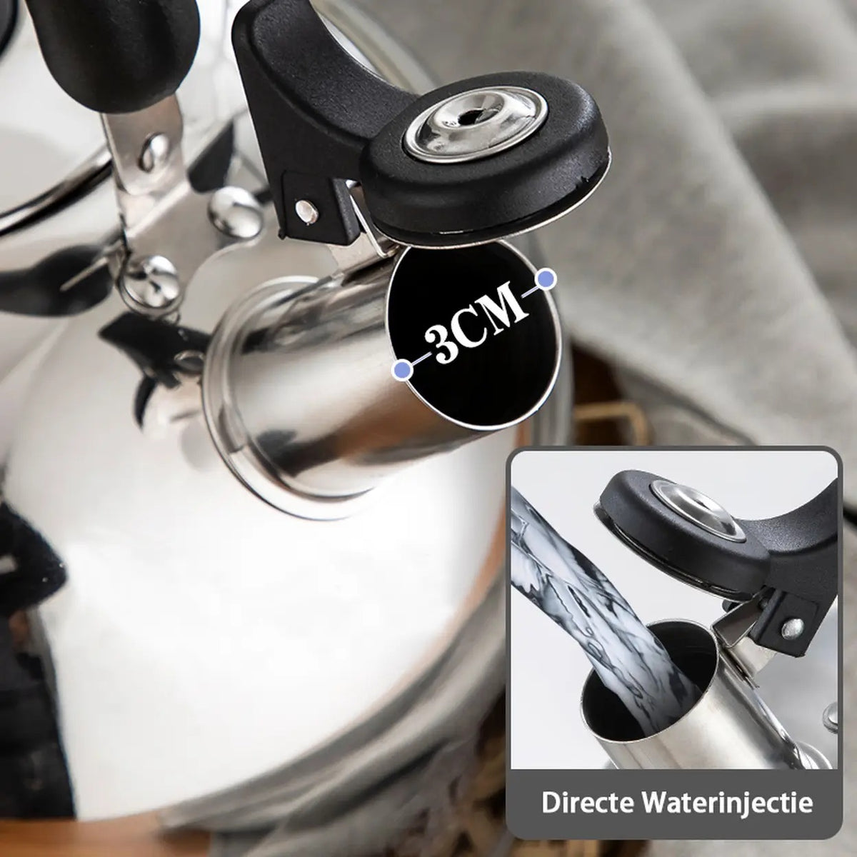 Maxcook MS004Y Wasserkocher – Edelstahl 304 – 4 l