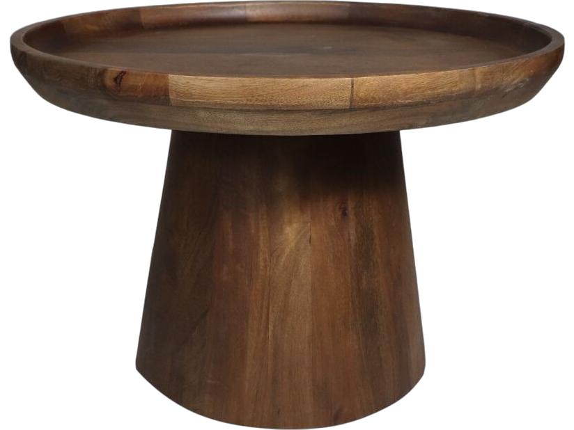 Boox Beistelltisch Drum – Mahagoniholz – Mattbraun – 60 x 60 x 40 cm