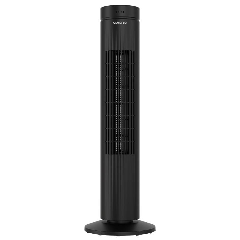 Auronic Turmventilator – 76 cm – 60° Schwenkbereich – 35 W – 3 Geschwindigkeitsstufen – mit Fernbedienung – digitales Touch-Display – schwarz