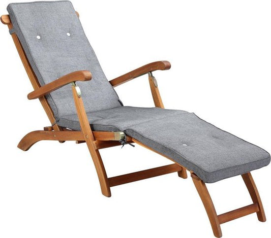 Detex Garten Kissen Lounger Atmungsaktive Kissen - Grau melange