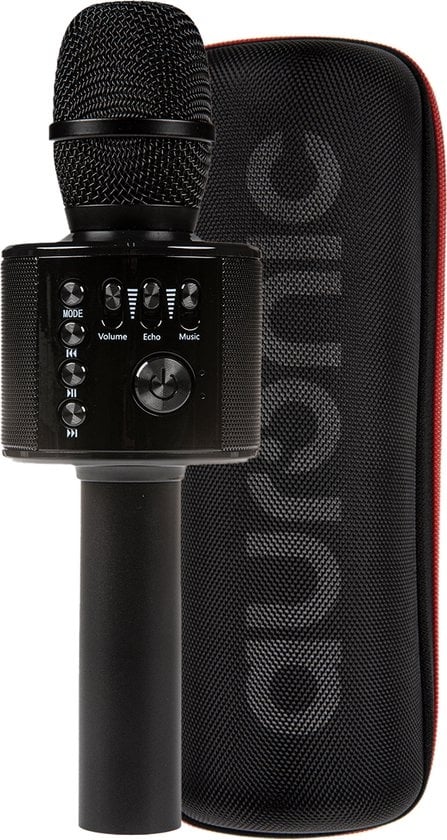 Auronic Karaoke-Mikrofon - Für Kinder und Erwachsene - Bluetooth - Drahtlos - mit Lautsprecher - Schwarz