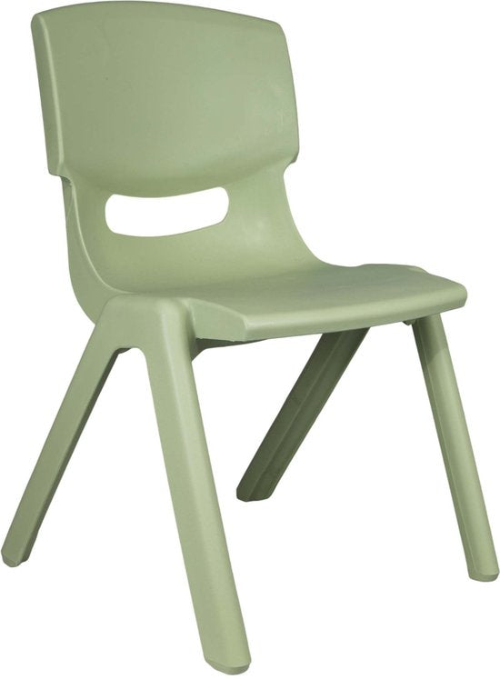 Kinderstuhl aus Kunststoff, Pastellgrün