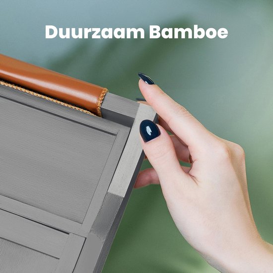 RelaxTub® Badewannenbrett - Badewannenbrett für die Badewanne - Badewannenregal - Verstellbar - Rutschfest - Badewannenbrett Grau - Badewannenbrett Holz - Badewannenregal mit Buchhalter, Tablet-Halter & Spiegel