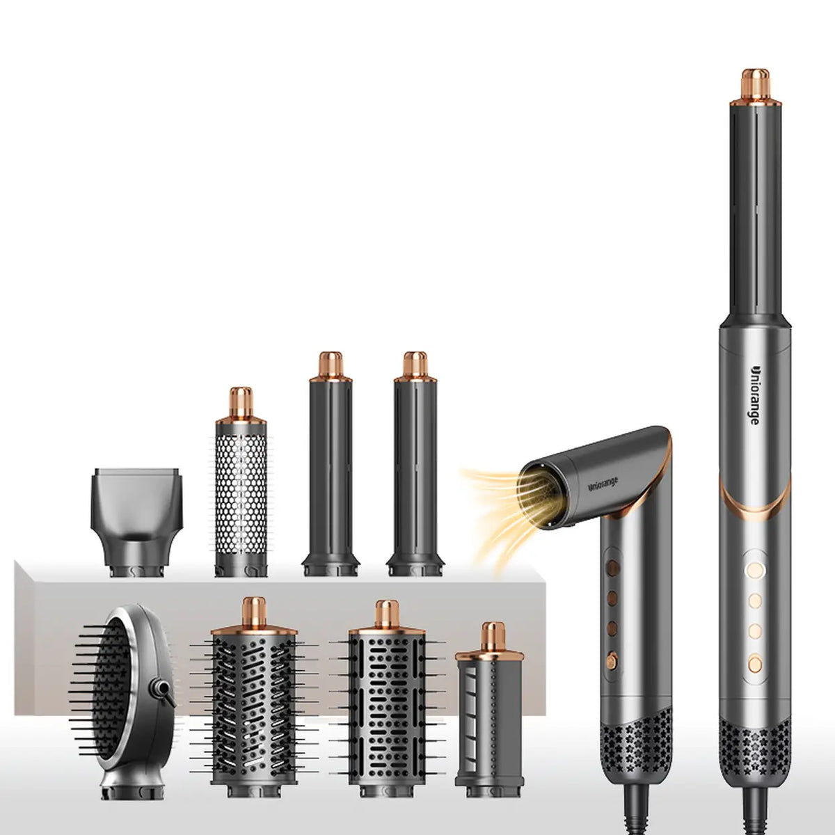 JoyBuy M8 8-in-1-Multistyler – 1400 W Airstyler – Automatische Lockenbildung – 8 Aufsätze