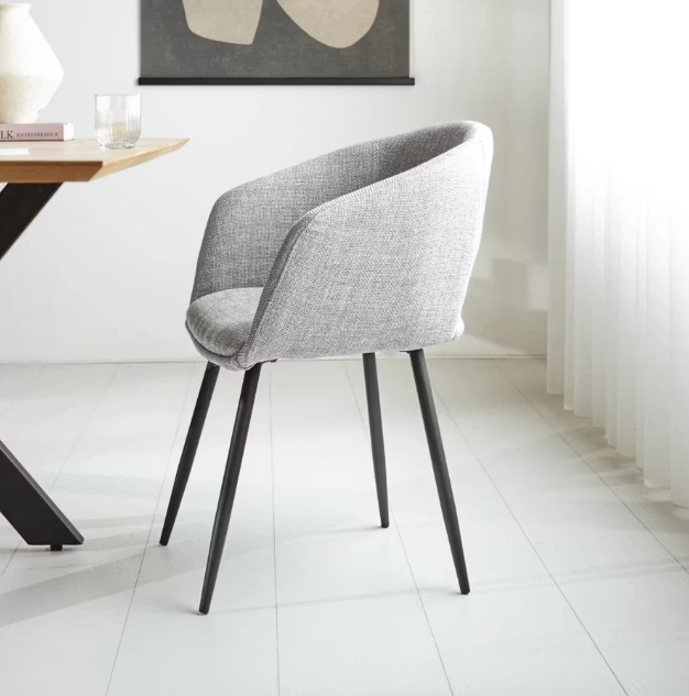 Vince Design Boden Esszimmerstuhl 55x55x78 cm - Hellgrau