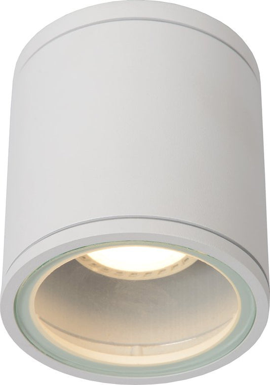 Lucide AVEN – Deckenstrahler (Deckenleuchte) für das Badezimmer – Ø 9 cm – 1xGU10 – IP65 – Weiß