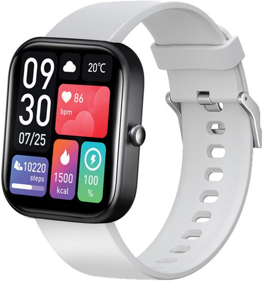 Vlectro - Fortschrittliche Smartwatch mit vielen Funktionen - Hellgrau