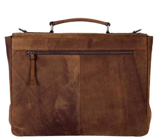 DSTRCT Wall Street A4-Laptoptasche – 15,4 Zoll – Braun