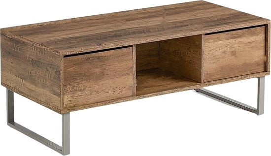 Niceey Couchtisch mit Schublade - Couchtisch - Beistelltisch - Ablage - 104 x 49,5 x 39,5 cm - Holz