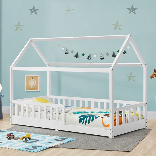 Kinderbett Marli - 90 x 200 cm - Weiß