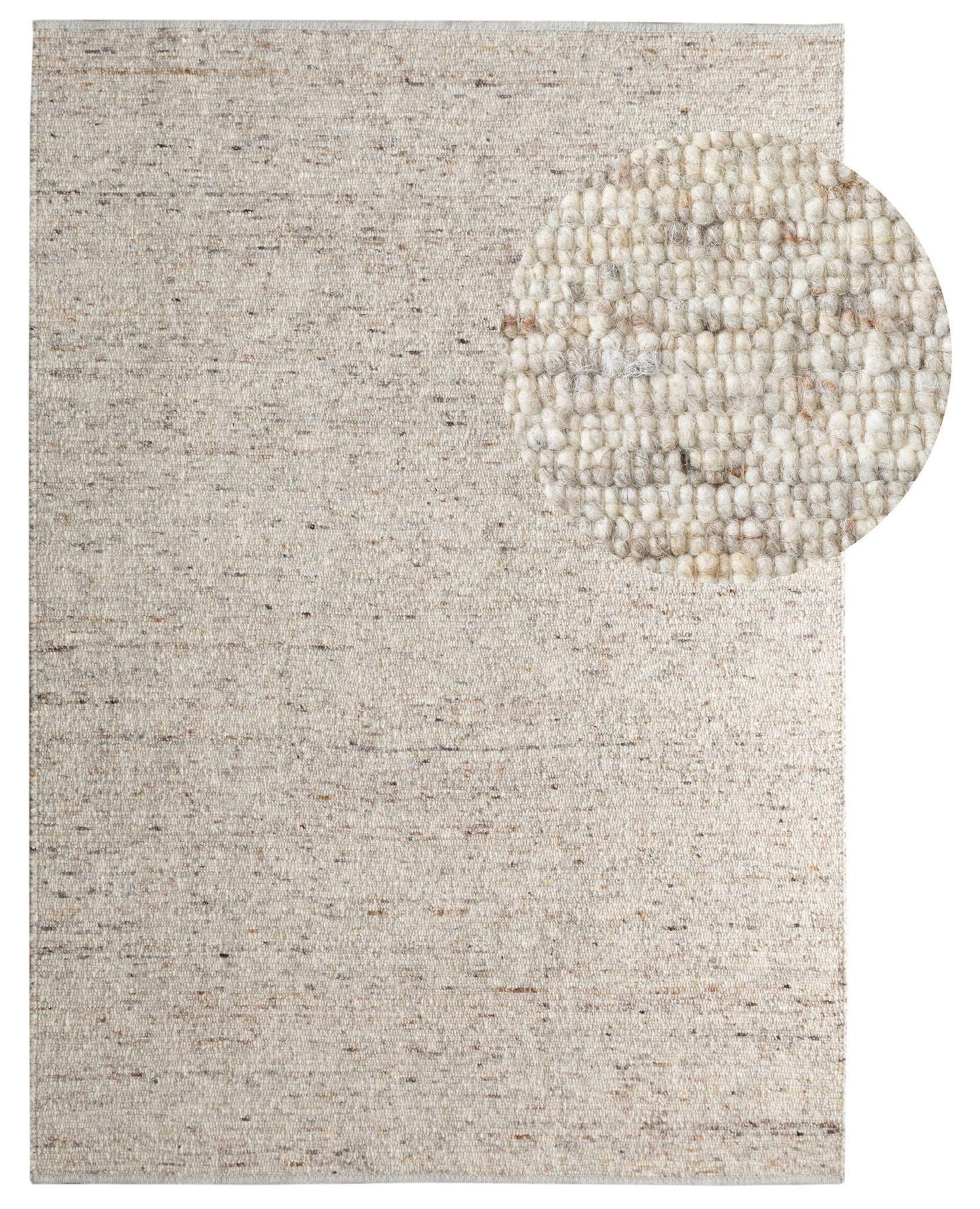 Steffensmeier Landshut Handgewebter Teppich 200 x 290 cm – Beige