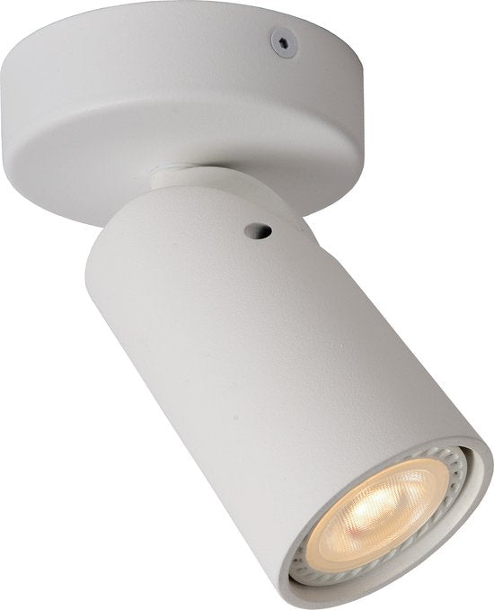 Lucide XYRUS – Deckenstrahler (Deckenleuchte) – Ø 9 cm – LED „Dim to warm“ – GU10 – 1x5 W 2200 K/3000 K – Weiß
