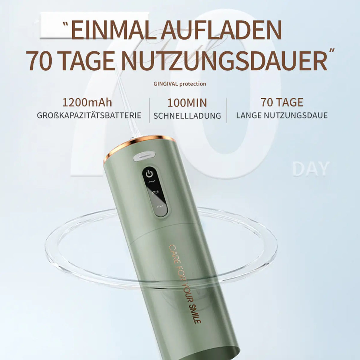 Rushi R-B31 elektrische Munddusche – 280 ml – grün