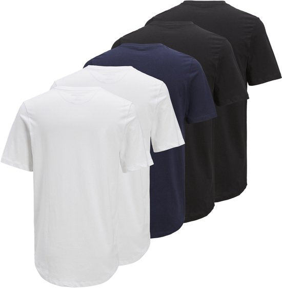 JACK&JONES JPRBLABRODY TEE SS CREW NECK 5PK MP NOOS Herren-T-Shirt – Größe S