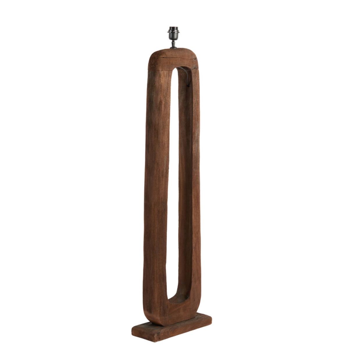 KelAfo Stehlampe – Holz – 38 x 12 x 125 cm – Schokoladenbraun