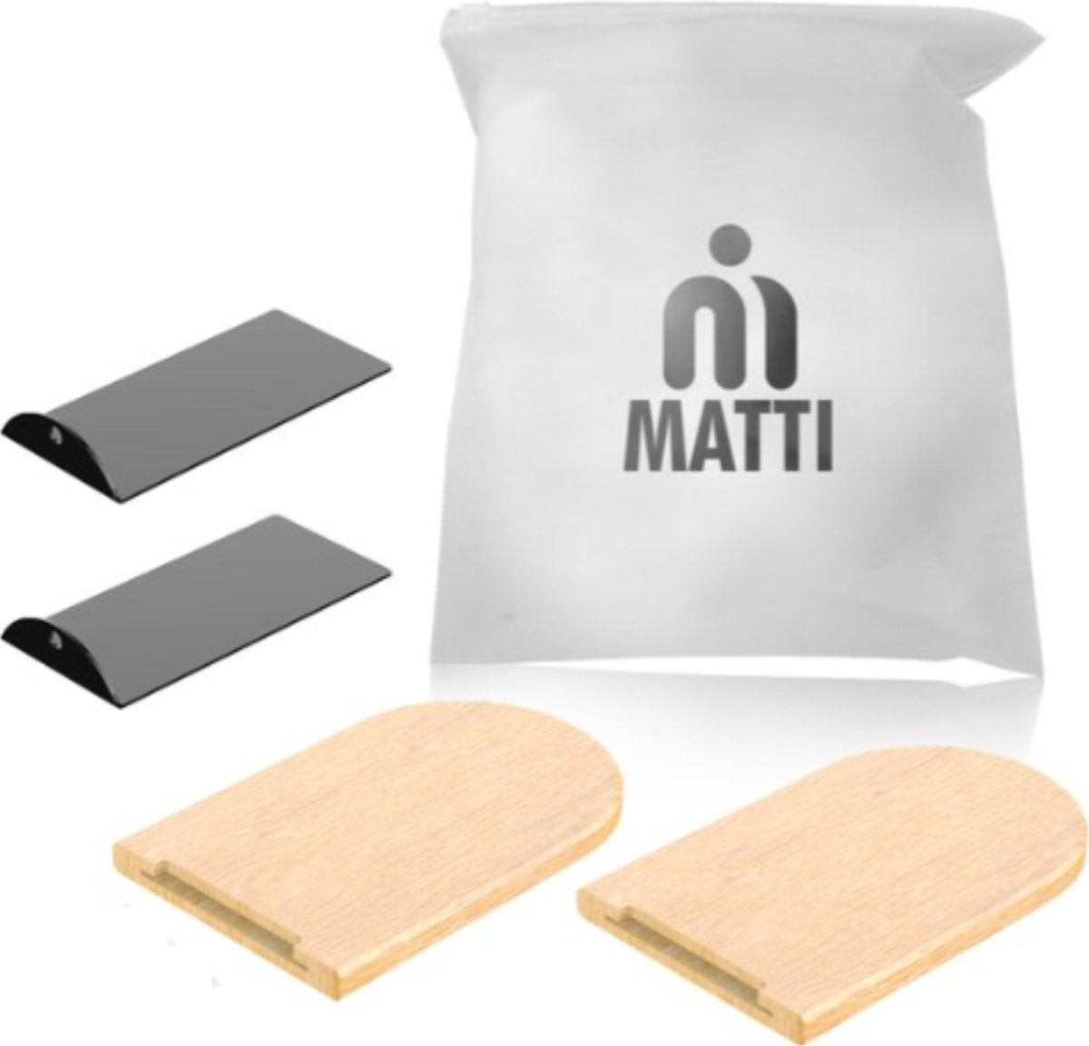 MATTIÂ¬Ã† - Boekensteun - Boekenhouder - Boekenstandaard - Boekensteunen - Set van 2 - Beukenhout