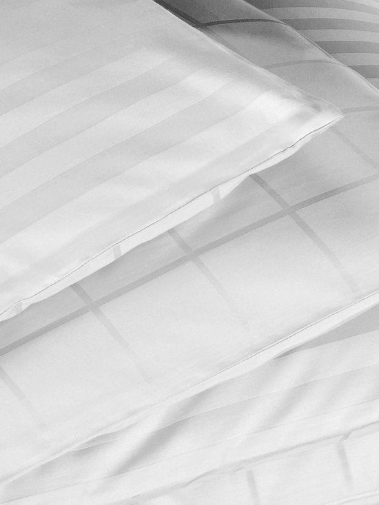 De Witte Lietaer Bettbezug aus Baumwollsatin Zygo – Einzelbett – 240 x 220 cm – Weiß