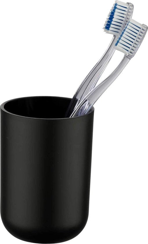 Wenko Badbecher „Brasil“, 7,5 × 10,5 cm, TPE, schwarz
