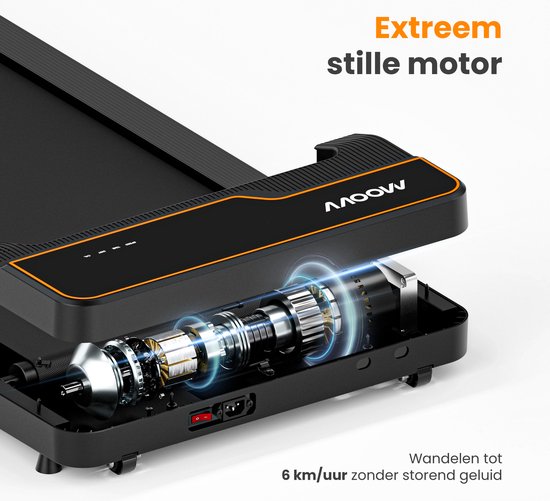 Moovv SmartStep - Laufband für Zuhause 1-6km/h - Walking Pad - Walking Band Office Electric - Fitness