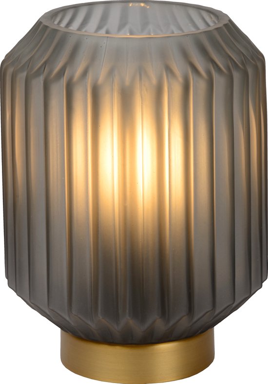 Lucide SUENO – Tischlampe – Ø 13 cm – 1xE14 – Grau