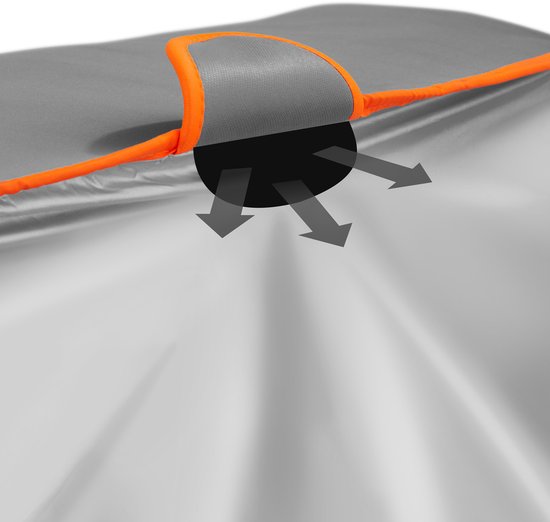 tectake® Car Cover - Outdoor Autosegel - Hagelschutz - Wasserdichte Decke mit 3 verstellbaren Gurten - Atmungsaktiv - Autoschutzdecke mit Aufbewahrungstasche - Kompatibel mit vielen Modellen - Größe (LxBxH) 571 x 203 x 145 cm - Für SUV oder Van