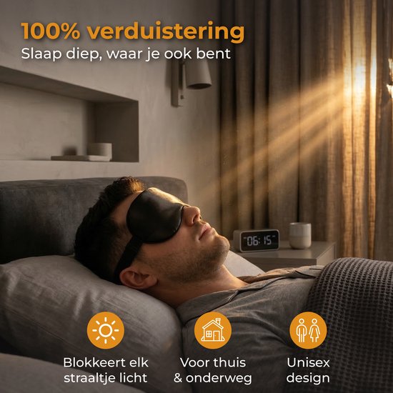 Nuvance Schlafmaske - Seide - Augenmaske - Verstellbar - Atmungsaktives Design - für Männer & Frauen - Schlafmasken